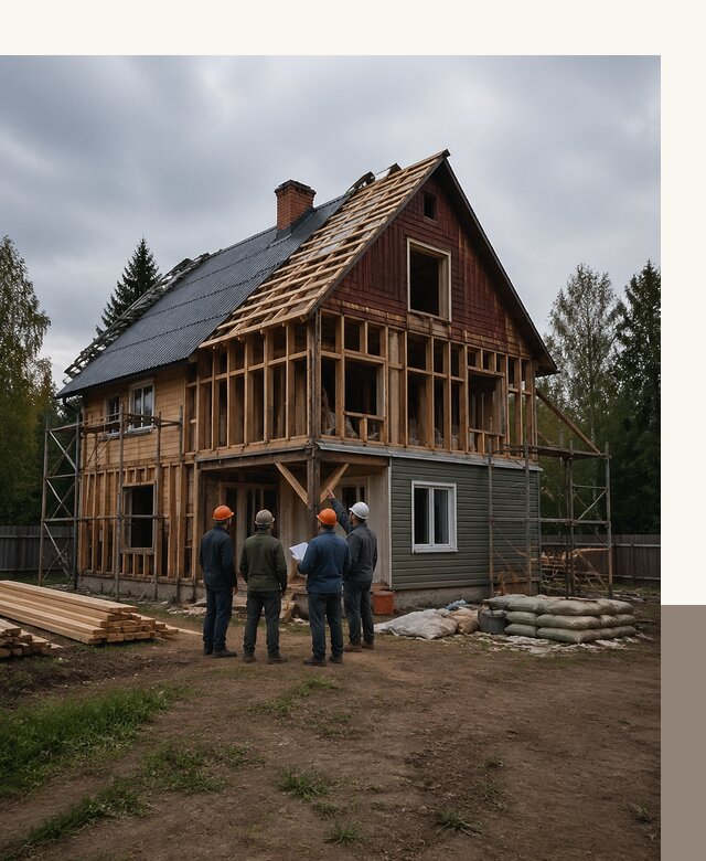 Реконструкция дачного дома в Нижнем Тагиле под ключ с проектом